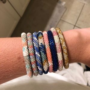 Lily and Laura bracelets {set of 8}